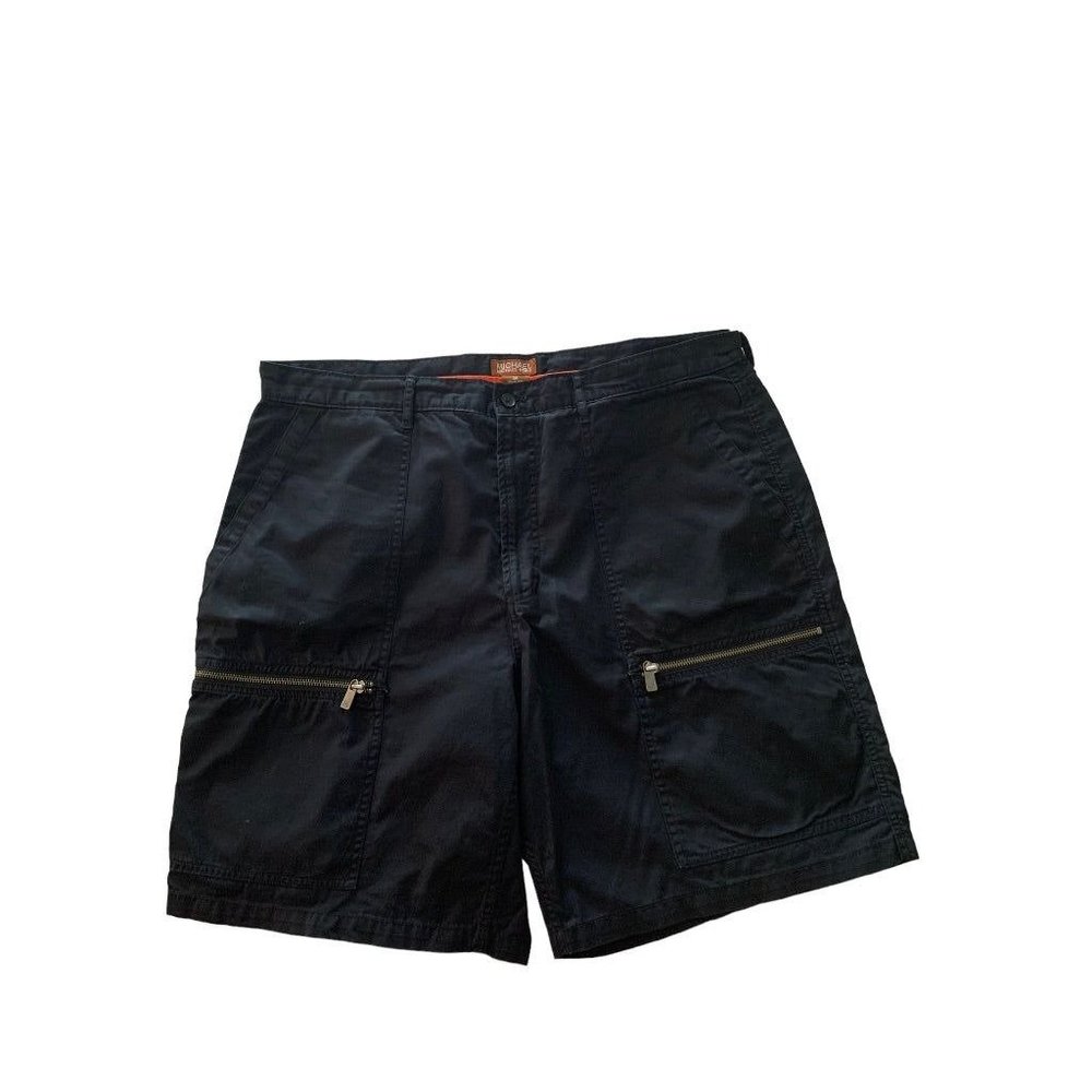 38 Michael Kors Men's Cargo Zip Shorts Navy Blue 100% Cotton 9" Inseam